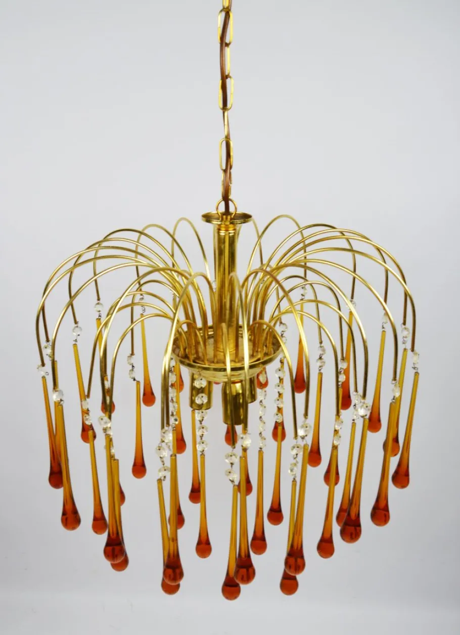 Online Pamono Chandelier by P. Venini, 1960s