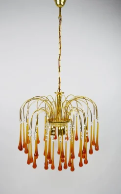 Online Pamono Chandelier by P. Venini, 1960s