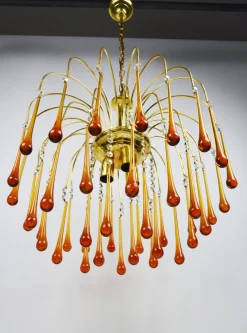 Online Pamono Chandelier by P. Venini, 1960s