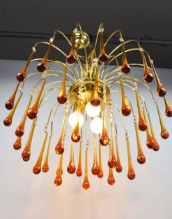 Online Pamono Chandelier by P. Venini, 1960s