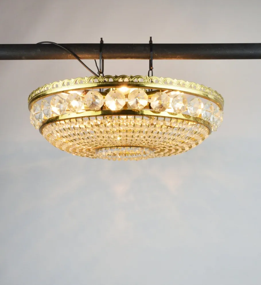 New Pamono Chandelier by Preciosa Jablonec, Former Czechoslovakia, 1970s