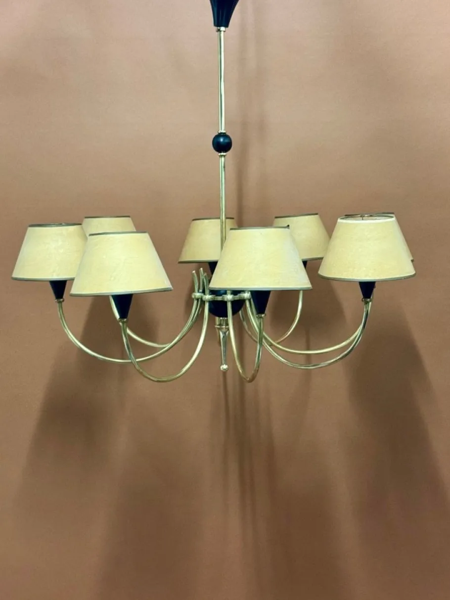Online Pamono Chandelier from Arlus, France, 1950s