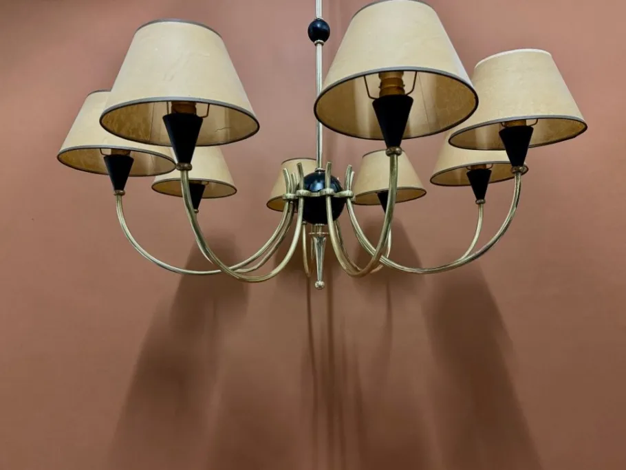 Online Pamono Chandelier from Arlus, France, 1950s