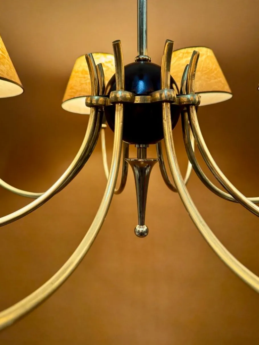 Online Pamono Chandelier from Arlus, France, 1950s