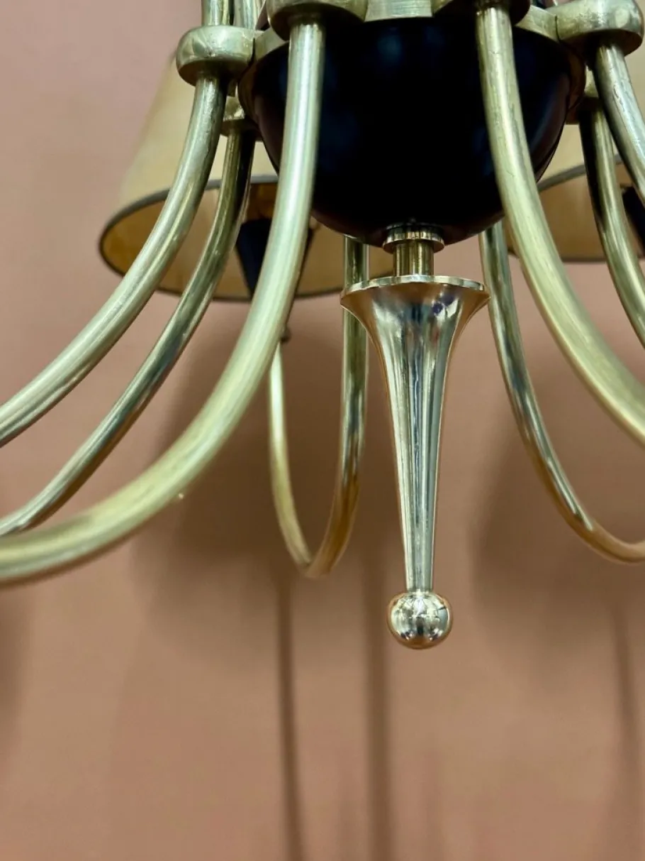 Online Pamono Chandelier from Arlus, France, 1950s