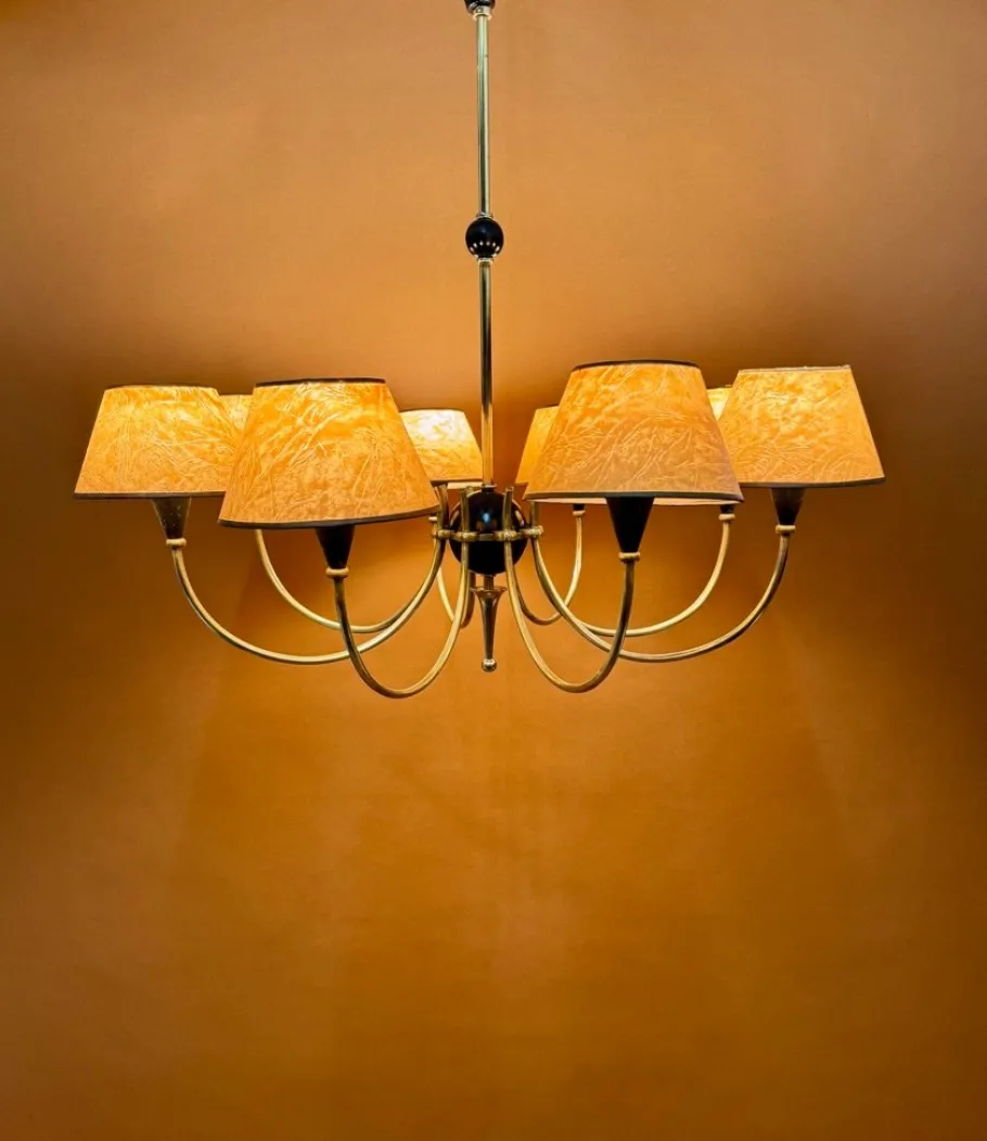 Online Pamono Chandelier from Arlus, France, 1950s