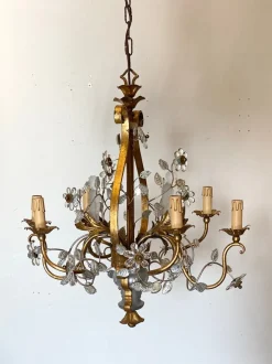 Hot Pamono Chandelier from Maison Baguès, 1960s