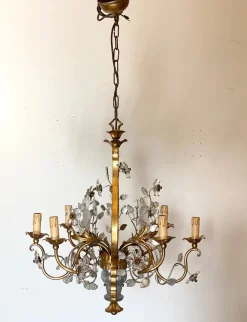 Hot Pamono Chandelier from Maison Baguès, 1960s
