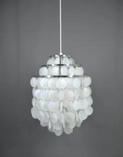 New Pamono Chandelier in the style of Verner Pantons Fun 1 Dm, Germany, 1970s