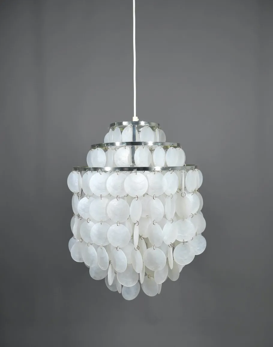 New Pamono Chandelier in the style of Verner Pantons Fun 1 Dm, Germany, 1970s