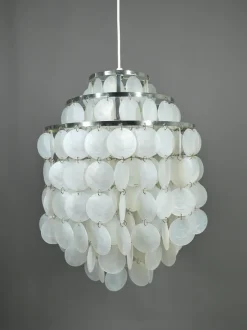 New Pamono Chandelier in the style of Verner Pantons Fun 1 Dm, Germany, 1970s