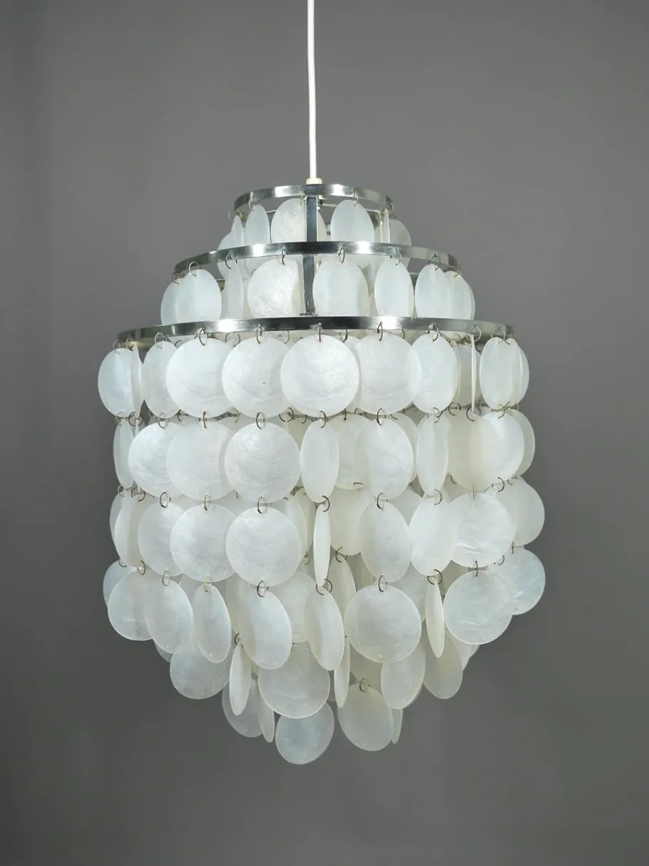 New Pamono Chandelier in the style of Verner Pantons Fun 1 Dm, Germany, 1970s