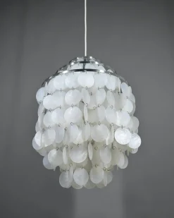 New Pamono Chandelier in the style of Verner Pantons Fun 1 Dm, Germany, 1970s