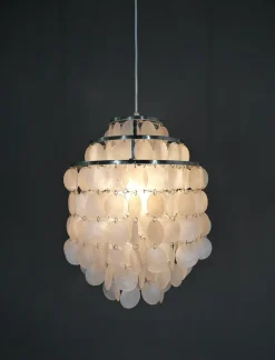 New Pamono Chandelier in the style of Verner Pantons Fun 1 Dm, Germany, 1970s
