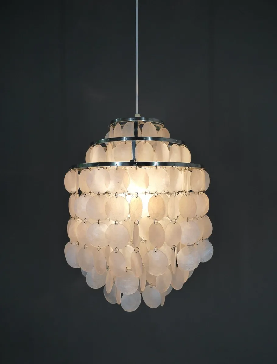 New Pamono Chandelier in the style of Verner Pantons Fun 1 Dm, Germany, 1970s
