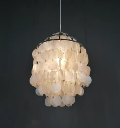 New Pamono Chandelier in the style of Verner Pantons Fun 1 Dm, Germany, 1970s