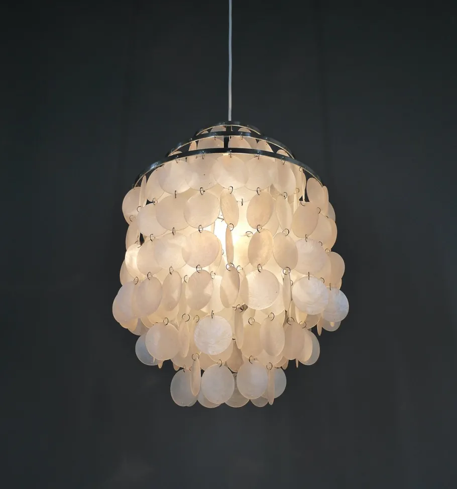 New Pamono Chandelier in the style of Verner Pantons Fun 1 Dm, Germany, 1970s