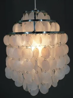 New Pamono Chandelier in the style of Verner Pantons Fun 1 Dm, Germany, 1970s