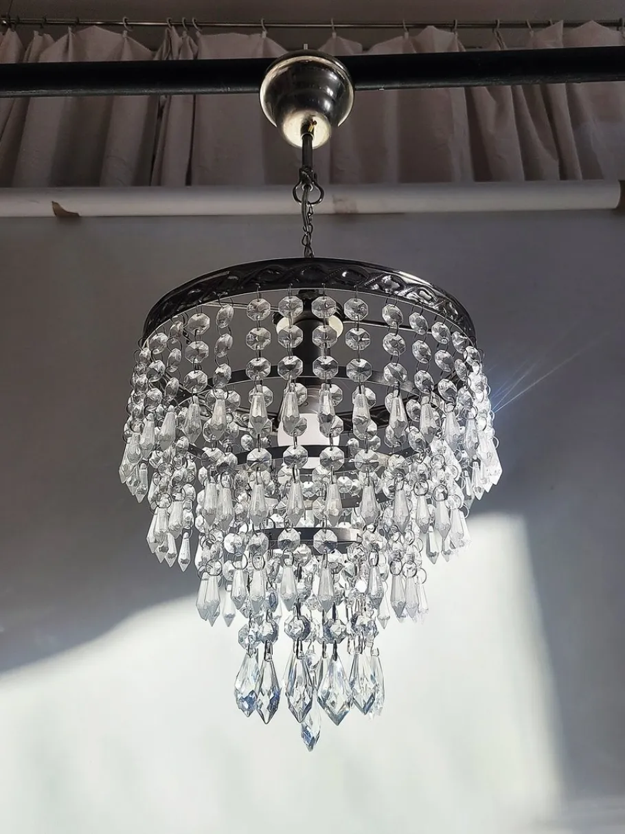 Hot Pamono Chandelier with Pendants, 1970s
