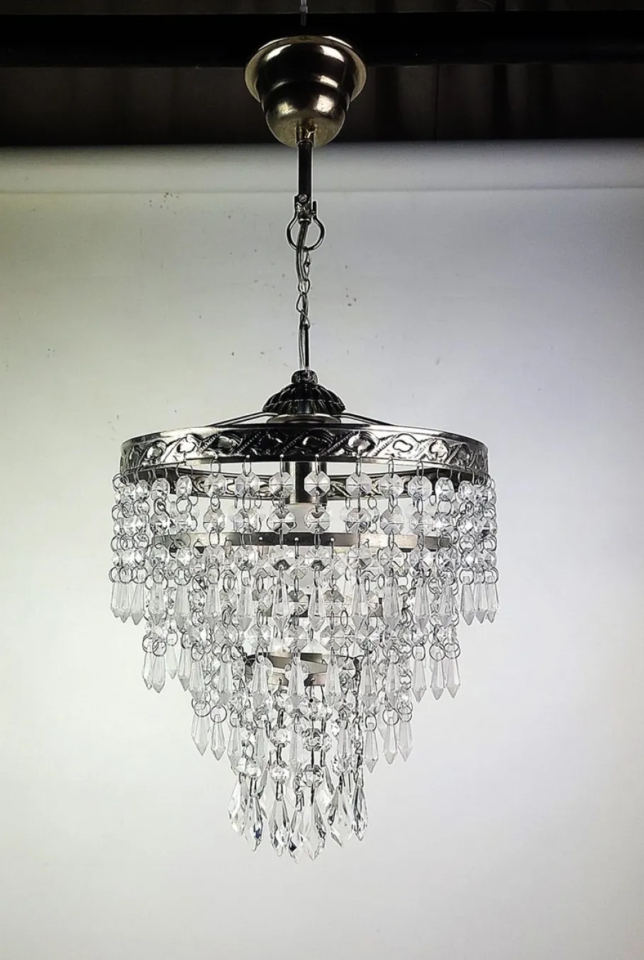 Hot Pamono Chandelier with Pendants, 1970s