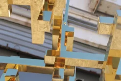 Discount Pamono Chandeliers in Solid Brass Gaetano Prehose Minimal and Rational Design from Sciolari, 1970s, Set of 2