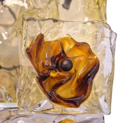 New Pamono Cheerio Patchwork Wall Lamps by Toni Zuccheri for Venini, 20th Century, Set of 4