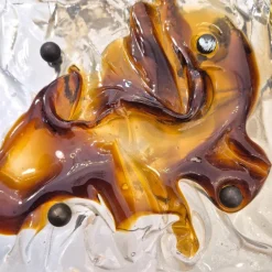 New Pamono Cheerio Patchwork Wall Lamps by Toni Zuccheri for Venini, 20th Century, Set of 4