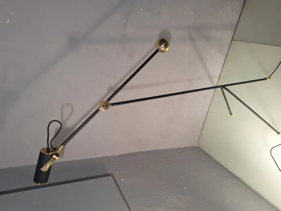 Clearance Pamono Chilum Floor Lamp in Brass and Iron by William Pianta for Nahoor, 2010s