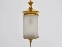 Hot Pamono Chinoiserie Lantern Light attributed to Oscar Torlasco for Lumi, Italy, 1950s