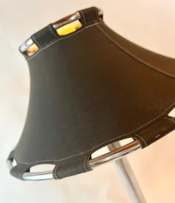 Discount Pamono Chrome and Black Fabric Floor Lamp by Anna Ehrner for Ateljé Lyktan