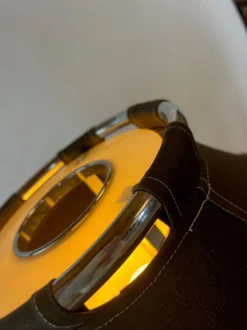 Discount Pamono Chrome and Black Fabric Floor Lamp by Anna Ehrner for Ateljé Lyktan