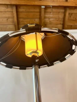 Discount Pamono Chrome and Black Fabric Floor Lamp by Anna Ehrner for Ateljé Lyktan