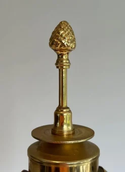 Sale Pamono Chrome and Brass Palm Tree Lamps in the style of Maison Charles, 1970, Set of 2