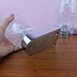 Sale Pamono Chrome and Glass Wall Lamps from Keuco, 1970s, Set of 3