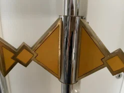 New Pamono Chrome and Murano Glass Floor Lamp from Mazzega, 1970s