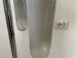 New Pamono Chrome and Murano Glass Floor Lamp from Mazzega, 1970s