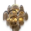 Discount Pamono Chrome and Smoke Glass Chandelier by Vistosi, Italy
