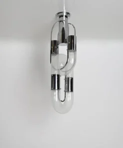 Discount Pamono Chrome Chandeliers by Aldo Nason for Mazzega, 1970s
