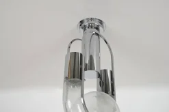 Discount Pamono Chrome Chandeliers by Aldo Nason for Mazzega, 1970s