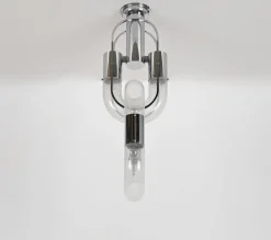 Discount Pamono Chrome Chandeliers by Aldo Nason for Mazzega, 1970s