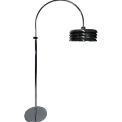 Sale Pamono Chrome Floor Lamp by Tamás Borsfay for Hungarian Craftsmanship Company, 1970s