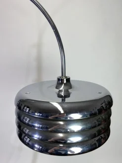 Sale Pamono Chrome Floor Lamp by Tamás Borsfay for Hungarian Craftsmanship Company, 1970s