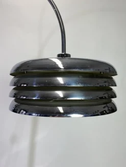 Sale Pamono Chrome Floor Lamp by Tamás Borsfay for Hungarian Craftsmanship Company, 1970s