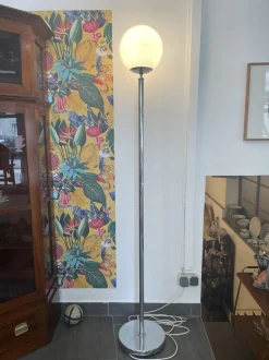 Clearance Pamono Chrome Floor Lamp from Bauhaus, 1970s