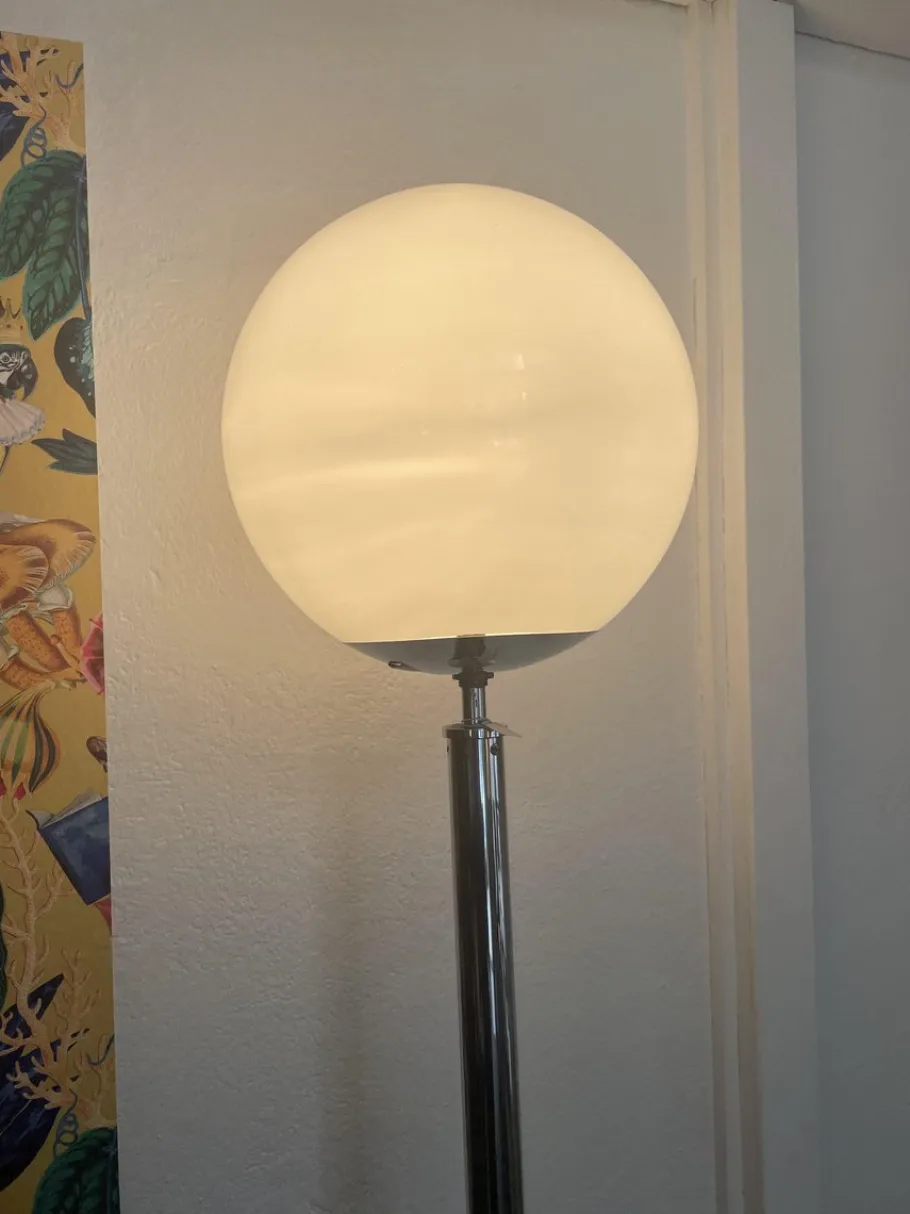 Clearance Pamono Chrome Floor Lamp from Bauhaus, 1970s