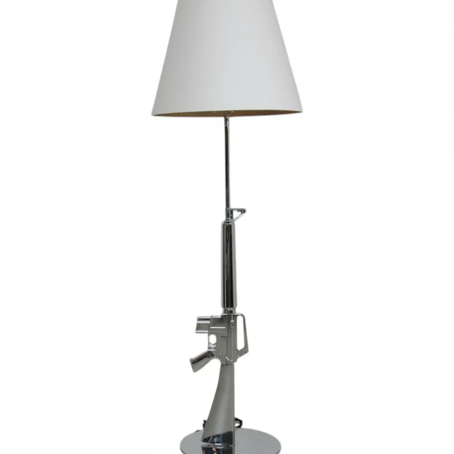 New Pamono Chrome Floor Lamp from Philippe Starck