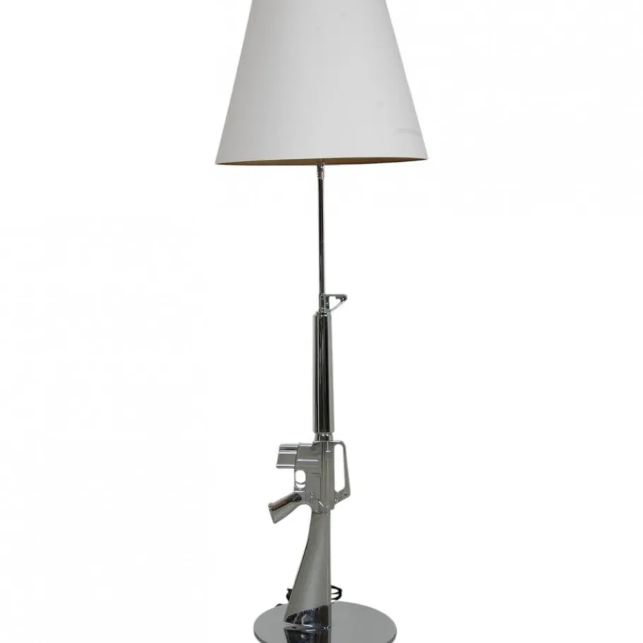 New Pamono Chrome Floor Lamp from Philippe Starck