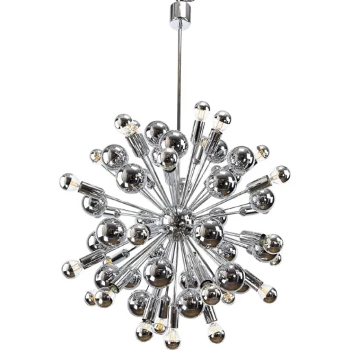 Best Pamono Chrome Sputnik Ceiling Lamp attributed to Cosack, 1970s