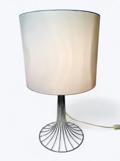 Pamono Chrome Table Lamps by Verner Panton for Fritz Hansen, Denmark, 1960s