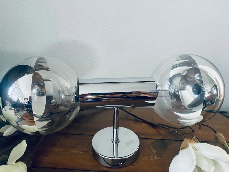 Hot Pamono Chrome Wall Lamps by Motoko Ishii for Staff Leuchten, 1960, Set of 2